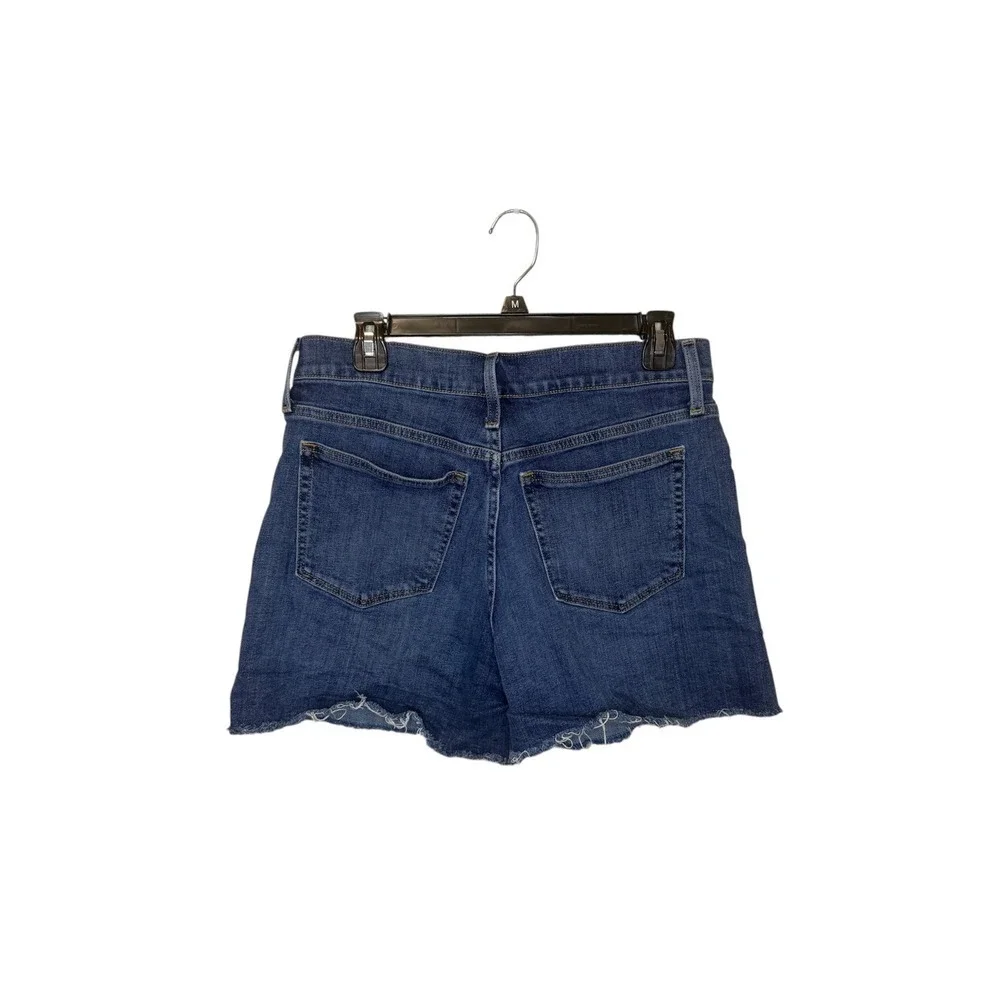 J.Crew Denim Shorts Womens Size 29 Dark Wash Frayed Hem Casual - Picture 2 of 3